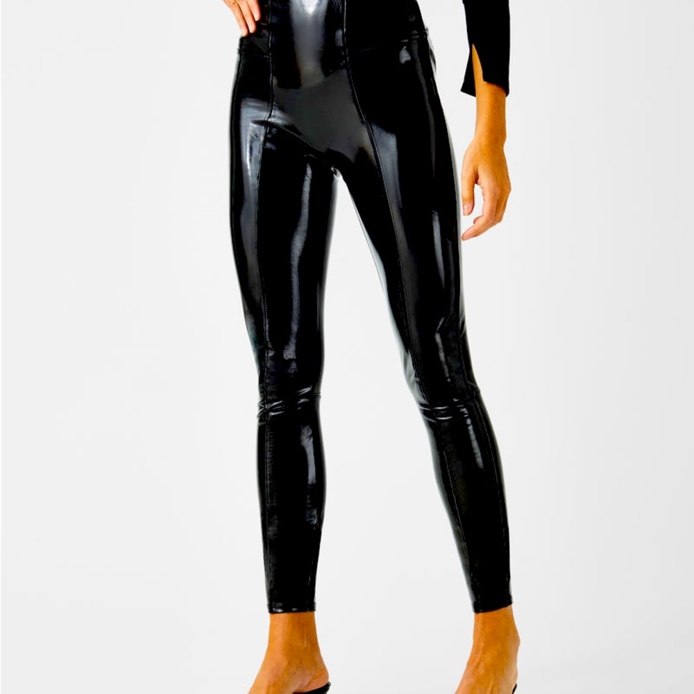 Spanx Patton leather leggings XL
